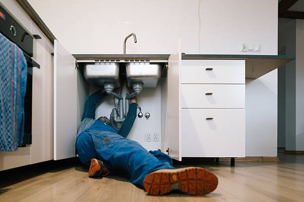 Professional Plumbing technician working in New London, NC